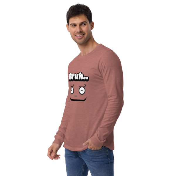"Bruh" Unisex Long Sleeve T-Shirt – Casual & Comfortable Everyday Wear - Image 3