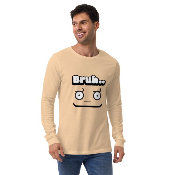 "Bruh" Unisex Long Sleeve T-Shirt – Casual & Comfortable Everyday Wear - Image 8
