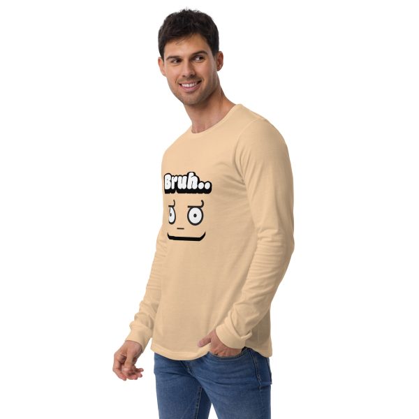"Bruh" Unisex Long Sleeve T-Shirt – Casual & Comfortable Everyday Wear - Image 9