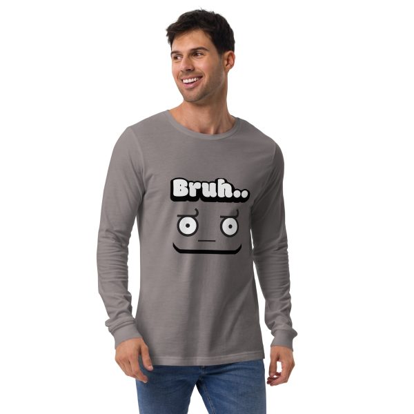 "Bruh" Unisex Long Sleeve T-Shirt – Casual & Comfortable Everyday Wear - Image 4