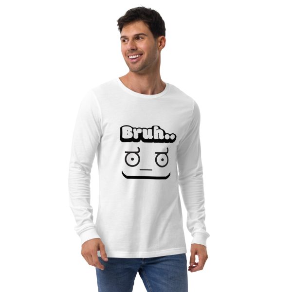 "Bruh" Unisex Long Sleeve T-Shirt – Casual & Comfortable Everyday Wear - Image 10