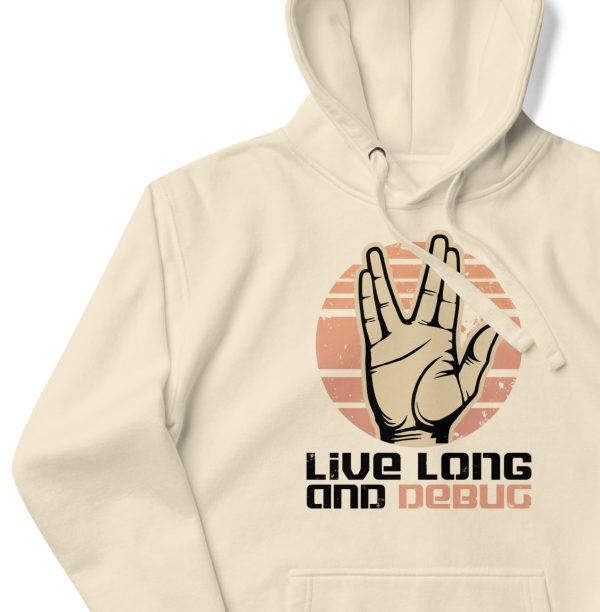 Live Long and Debug Unisex Cotton Hoodie - Image 5