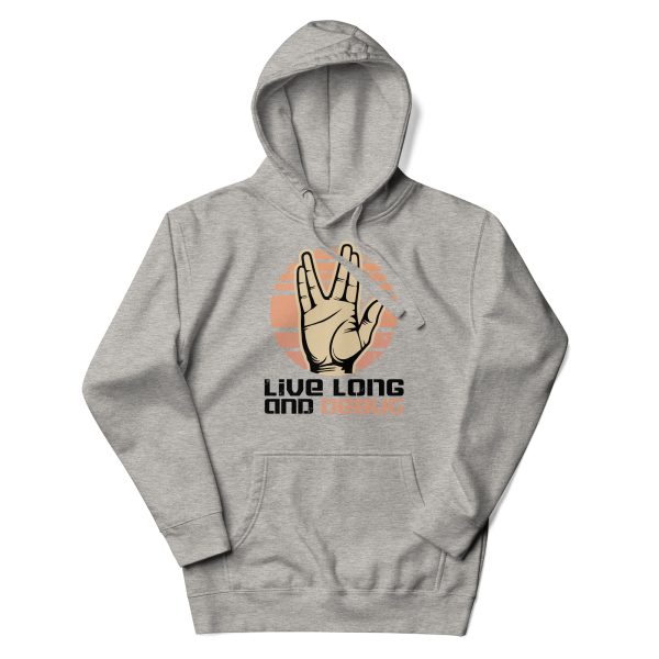Live Long and Debug Unisex Cotton Hoodie - Image 3