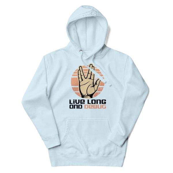 Live Long and Debug Unisex Cotton Hoodie - Image 4