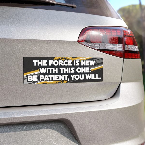 Star Wars "The Force is New. Be Patient, You Will" New Driver Young Occupant Car Magnet - Image 4