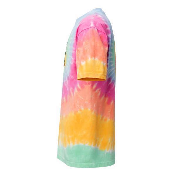 "Plant Mom AF" Engraved Tie-Dye T-Shirt – Oversized, 100% Cotton for Ultimate Comfort - Image 2