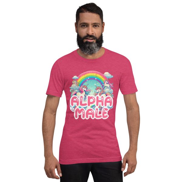 "Alpha Male" Rainbow & Unicorns T-Shirt – Soft, Playful, and Unapologetically Bold - Image 11