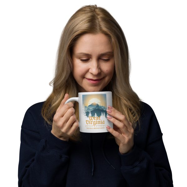 West Virginia: The Real Middle-earth White Glossy 20oz Mug - Image 2