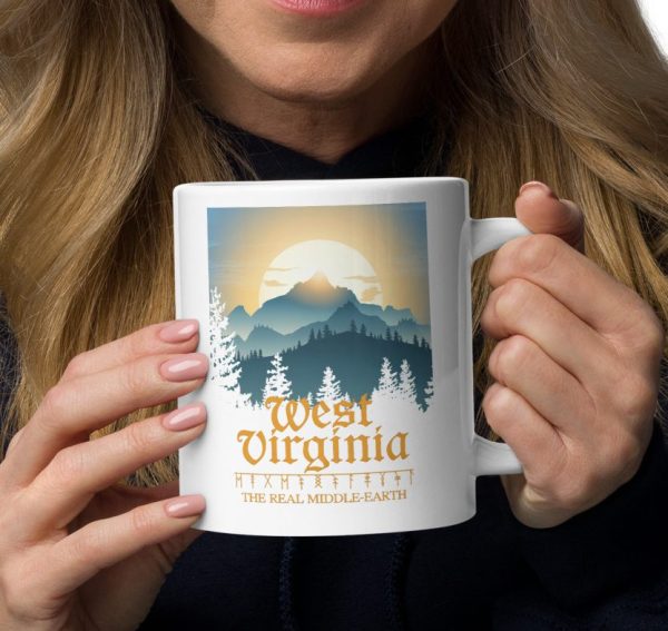 West Virginia: The Real Middle-earth White Glossy 20oz Mug