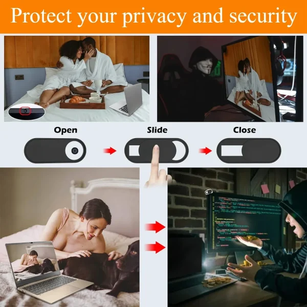 5-Pack Ultra-Thin Webcam Privacy Covers – Laptop, Phone, Tablet Camera Slider for Security & Anti-Spy Protection - Image 4