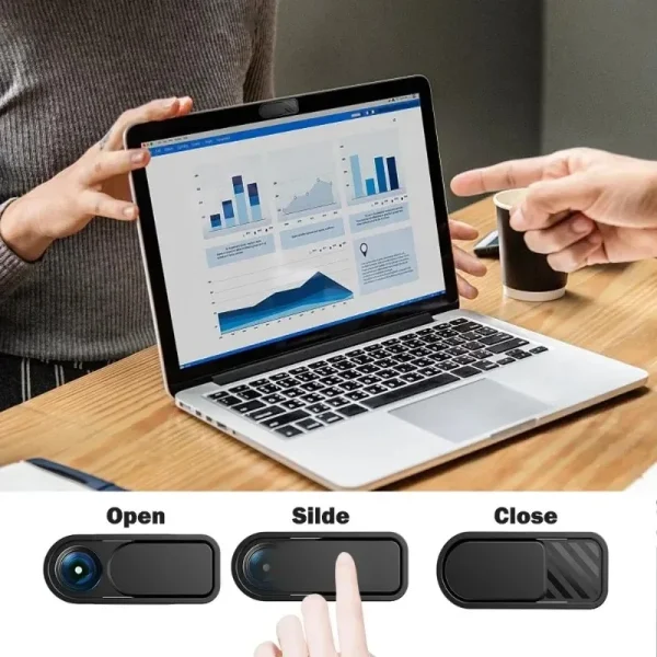 5-Pack Ultra-Thin Webcam Privacy Covers – Laptop, Phone, Tablet Camera Slider for Security & Anti-Spy Protection - Image 3