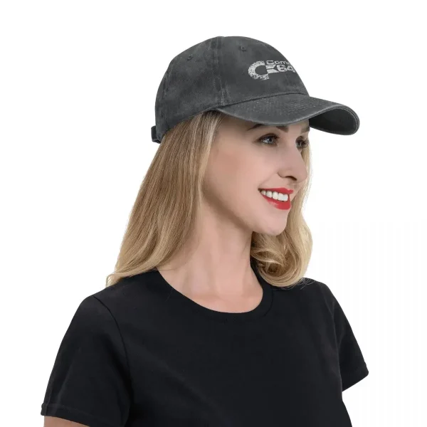 Retro Commodore 64 Baseball Cap – Vintage Denim Snapback Hat for Gamers & Computer Geeks - Image 6