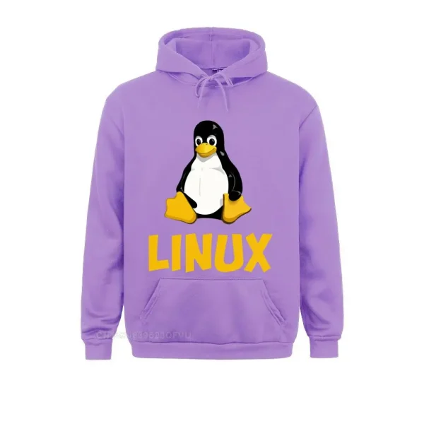 Linux Tux Penguin Hoodie – Harajuku-Style Pullover for Programmers, Developers & Tech Geeks - Image 3