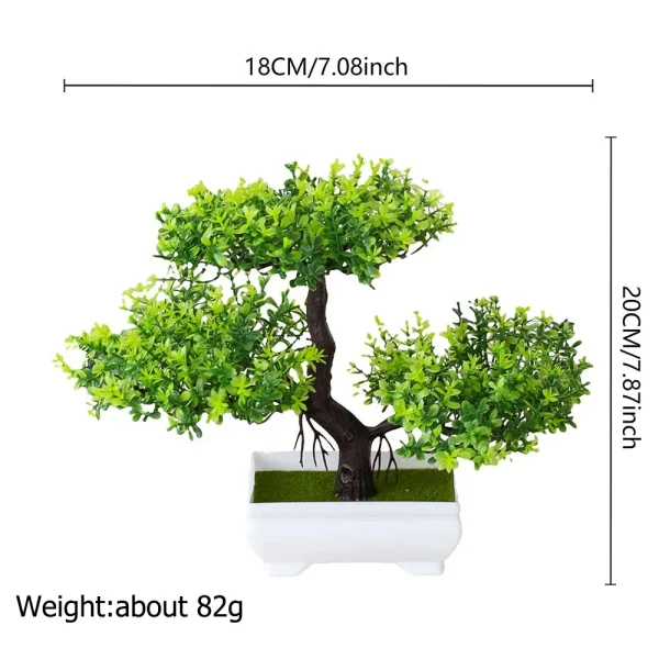 Geek Essentials Zen Bonsai – Artificial Potted Plant for Desk & Home Decor - Image 3