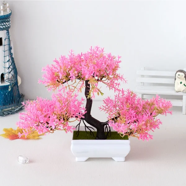 Geek Essentials Zen Bonsai – Artificial Potted Plant for Desk & Home Decor - Image 4