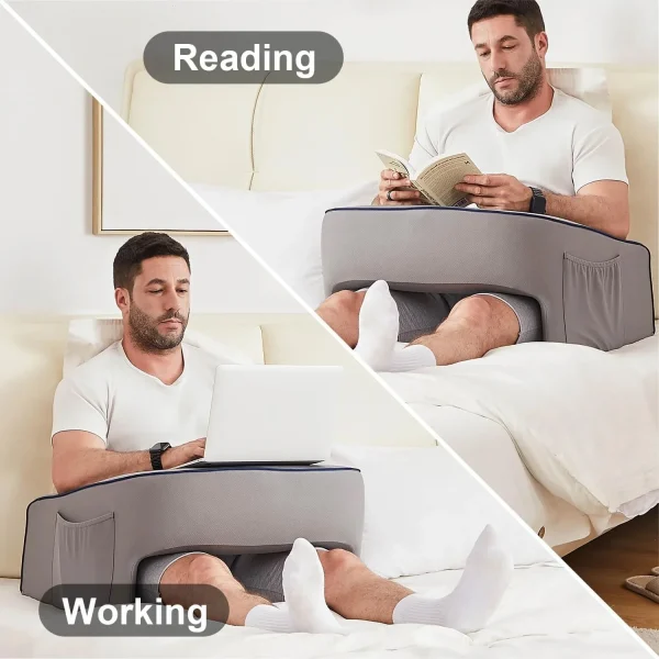 Geek Essentials Work or Play From Home Lap Pillow – Memory Foam Bed Rest Pillow for Comfort & Support - Image 3