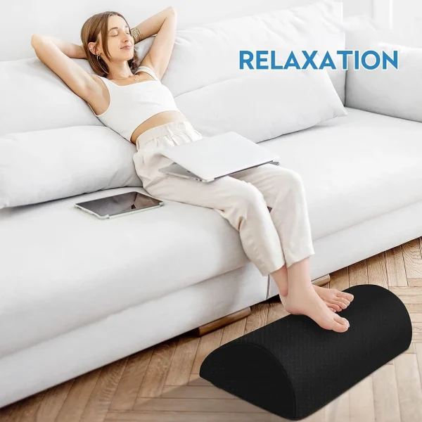 Geek Essentials Ergonomic Foot Rest – Memory Foam Cushion for Under Desk Posture Support & Comfort - Image 5