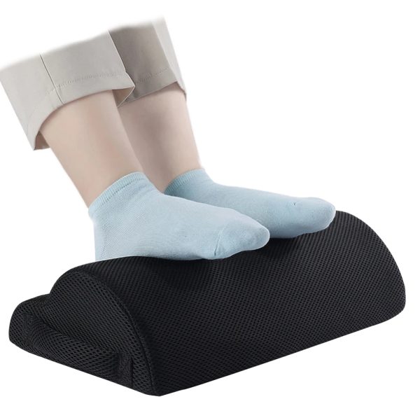 Geek Essentials Ergonomic Foot Rest – Memory Foam Cushion for Under Desk Posture Support & Comfort