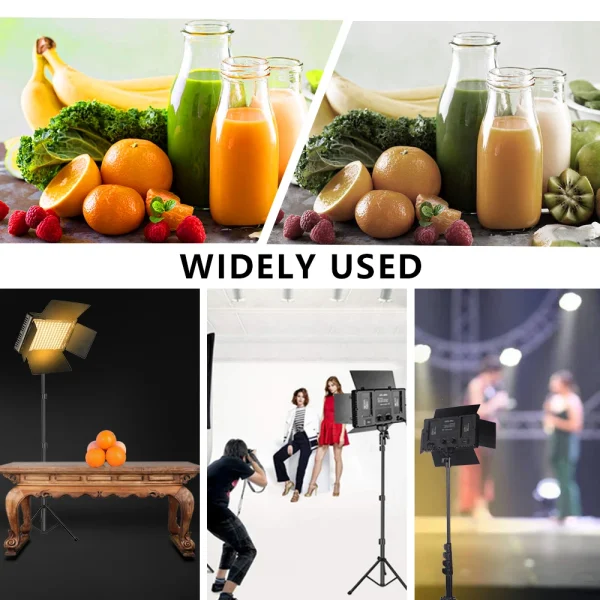 Geek Essentials U800+ LED Video Light – Bi-Color Dimmable Studio Lamp with Tripod & Remote - Image 6