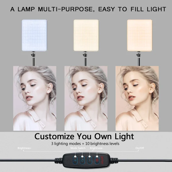 Geek Essentials LED Video Light – Conference & Photography Lighting with Tripod for Streaming, TikTok & Zoom - Image 5
