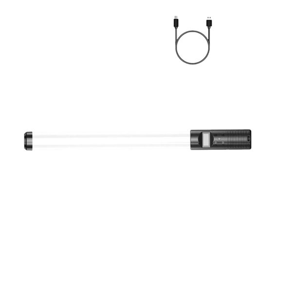 Geek Essentials RGB LED Light Wand – 20” Handheld Video Light Stick with Adjustable Colors, Dimmable Brightness & Rechargeable Battery - Image 6
