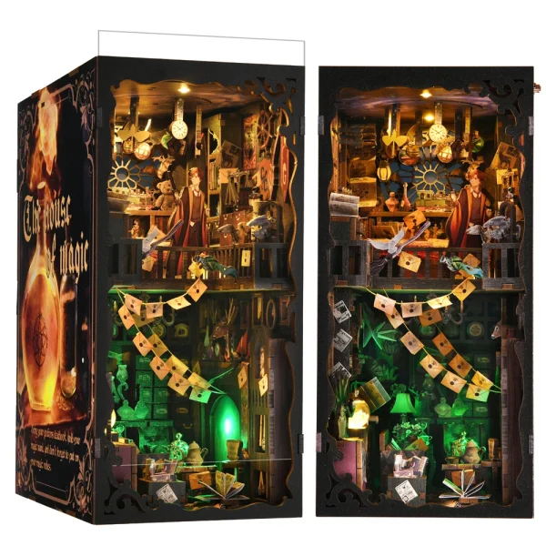 DIY “Wizarding World-Inspired” Magic Book Nook Kit – Harry Potter-Inspired Bookshelf Insert & Decor - Image 6