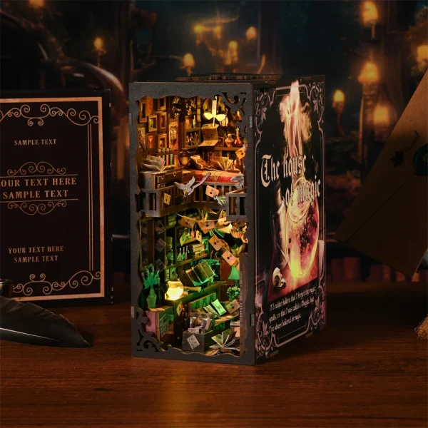 DIY “Wizarding World-Inspired” Magic Book Nook Kit – Harry Potter-Inspired Bookshelf Insert & Decor - Image 5