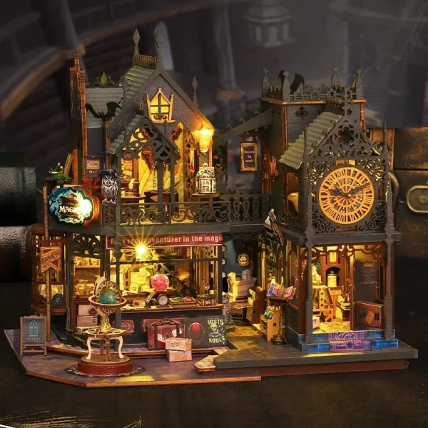 DIY Wizard’s Alley Shop Miniature Kit – Diagon Alley-Inspired Dollhouse for Crafters & Fantasy Fans - Image 4