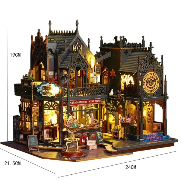 DIY Wizard’s Alley Shop Miniature Kit – Diagon Alley-Inspired Dollhouse for Crafters & Fantasy Fans - Image 2