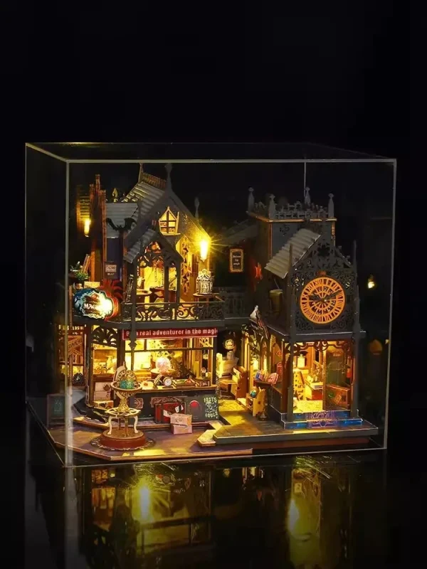 DIY Wizard’s Alley Shop Miniature Kit – Diagon Alley-Inspired Dollhouse for Crafters & Fantasy Fans - Image 5