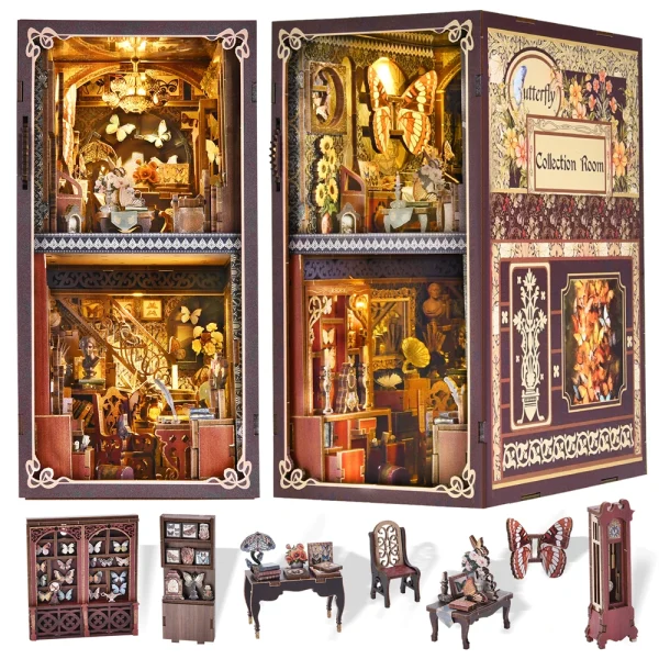 DIY “Nadja’s Butterfly Collection Room” Book Nook Kit – What We Do in the Shadows-Inspired Miniature Display - Image 2