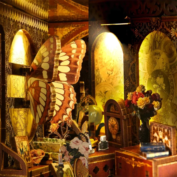 DIY “Nadja’s Butterfly Collection Room” Book Nook Kit – What We Do in the Shadows-Inspired Miniature Display - Image 6