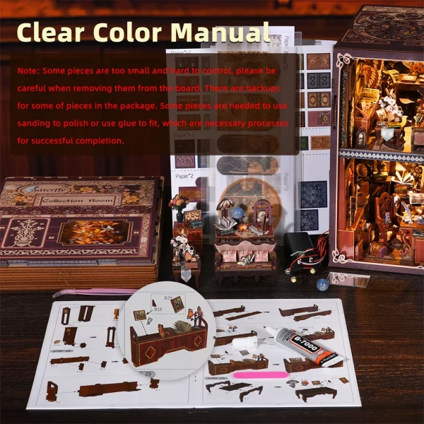 DIY “Nadja’s Butterfly Collection Room” Book Nook Kit – What We Do in the Shadows-Inspired Miniature Display - Image 5