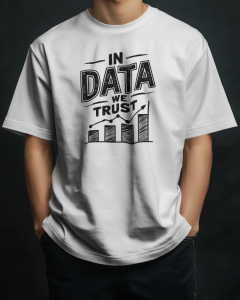 "In Data We Trust" Unisex Classic Tee – Premium Cotton T-Shirt for Data Lovers & Tech Enthusiasts
