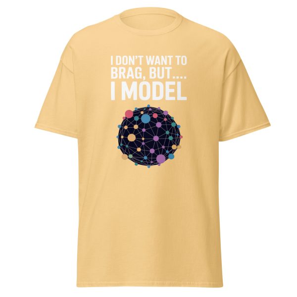 "I Don't Want to Brag, But I Model" Unisex Data Science & AI Tee - Image 13